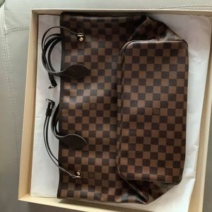 BEAUTIFUL ❤️Authentic LV Neverfull Mm Damier Ebene Tote Bag